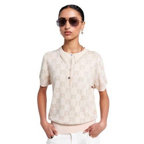 Karen Walker Monogram Knit Polo